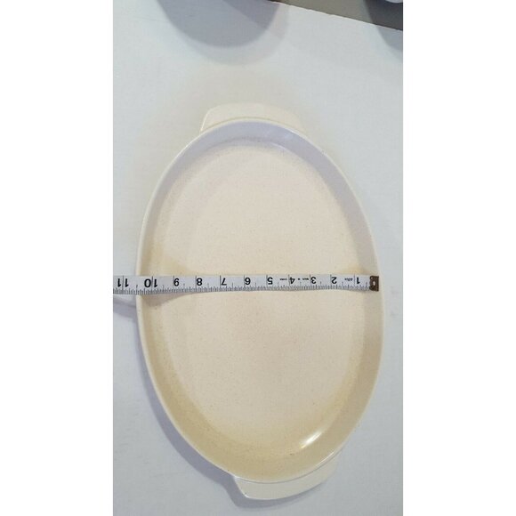 Lenox Temperware Vtg Countryside Oval Roaster Platter 15 1/2 Floral Made in USA - Picture 10 of 10